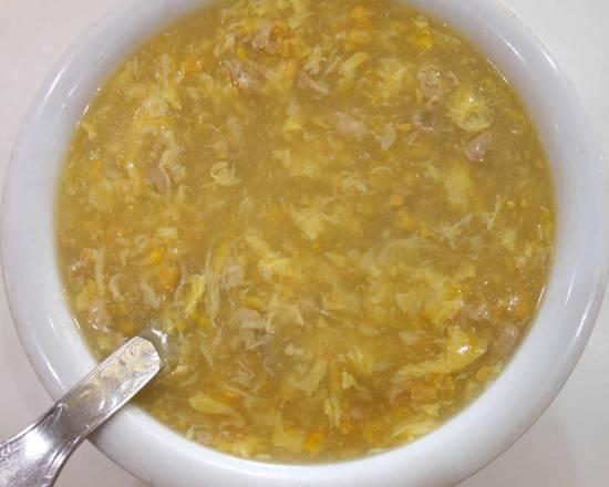 11. Sweet Corn Soup with Shredded Chicken 雞絲粟米羹